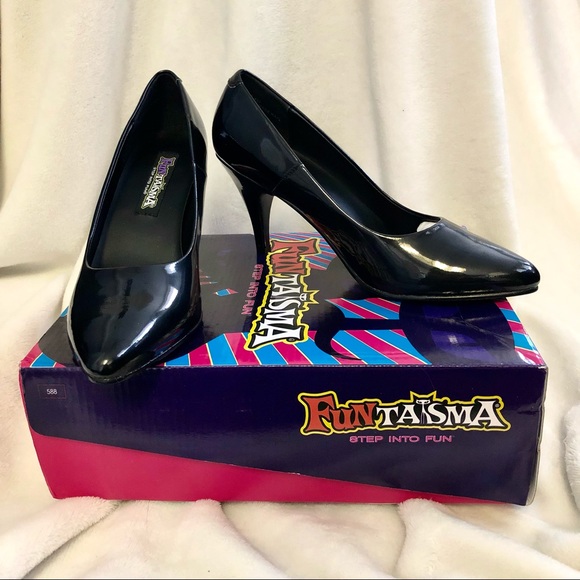 Funtasma black patent 3” Pump - Picture 2 of 5